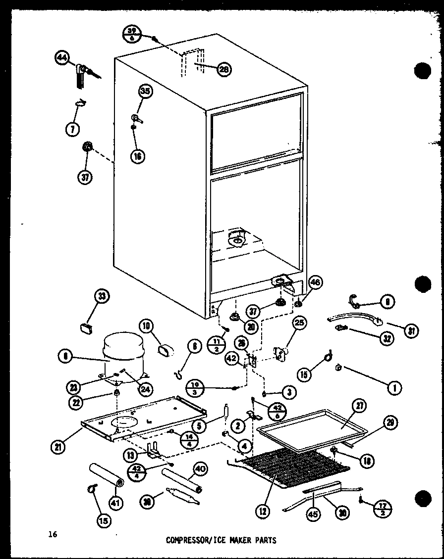 02 - COMPRESSOR/ICE MAKER PARTS