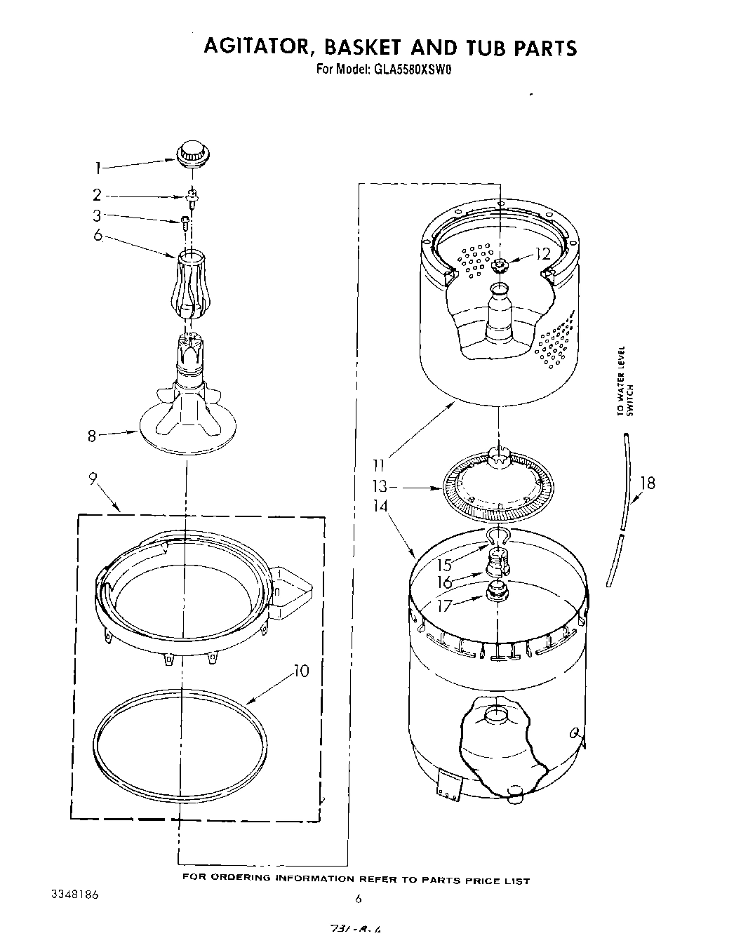 04 - AGITATOR, BASKET AND TUB