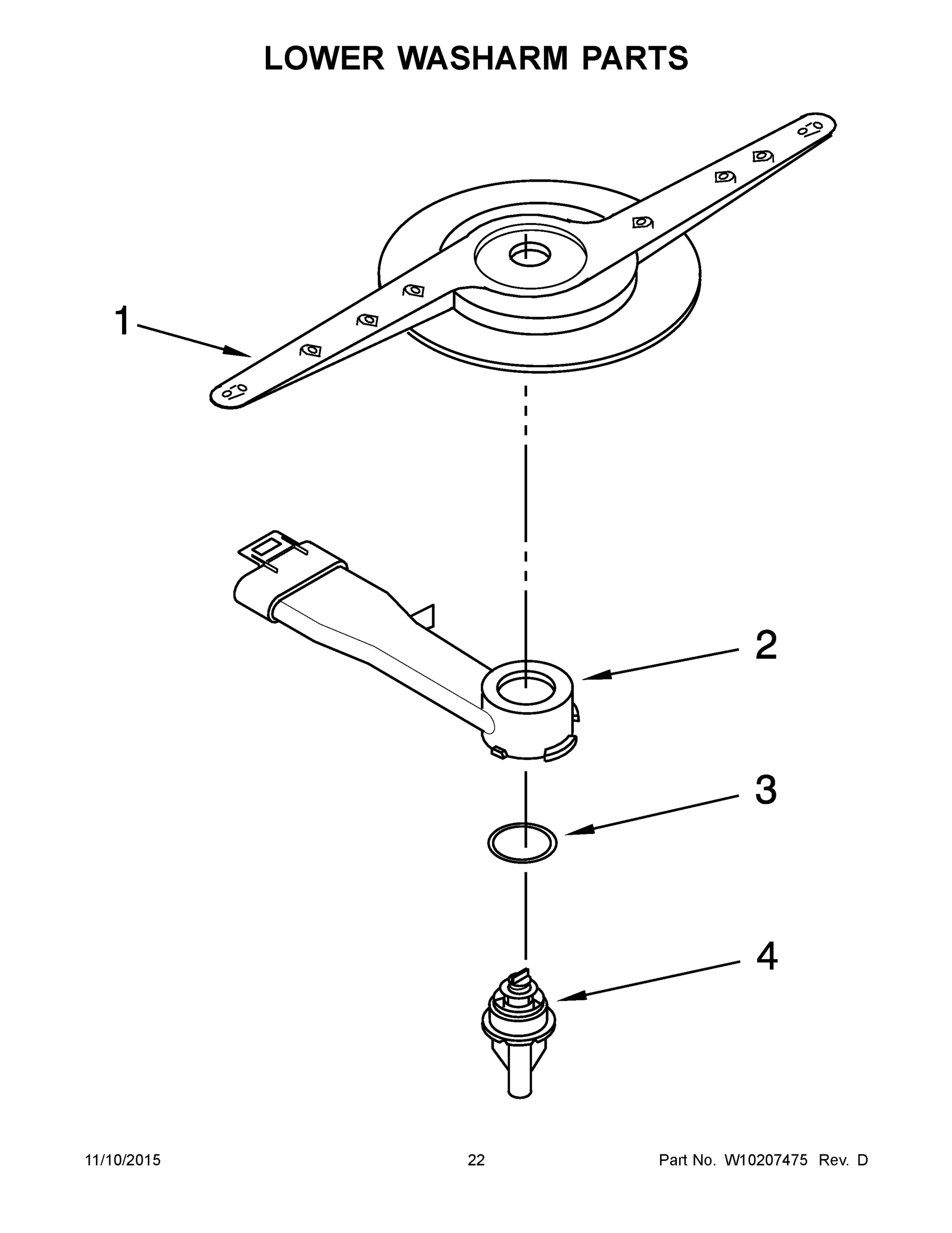 12 - LOWER WASHARM PARTS
