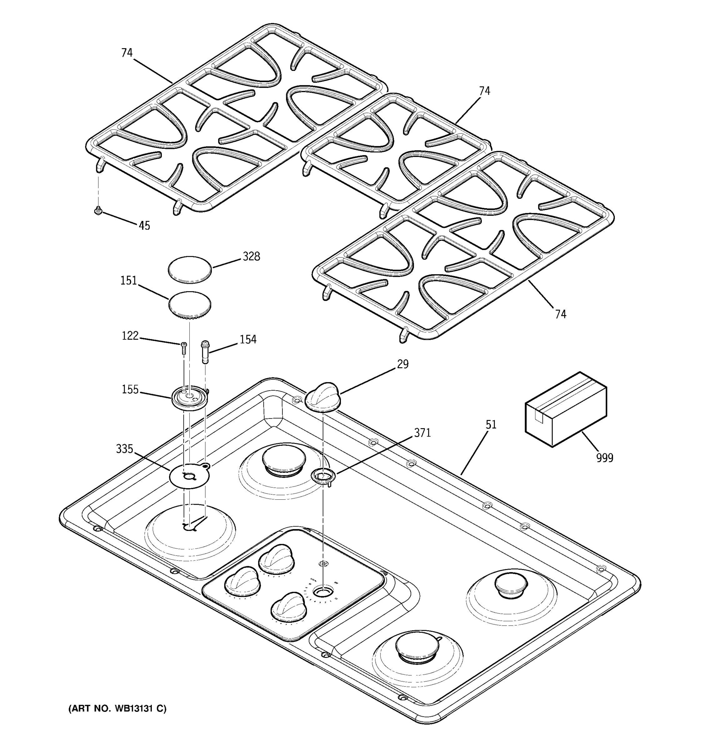 CONTROL PANEL & COOKTOP