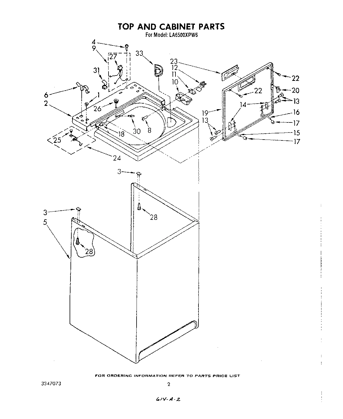 02 - TOP AND CABINET , LITERATURE AND OPTIONAL