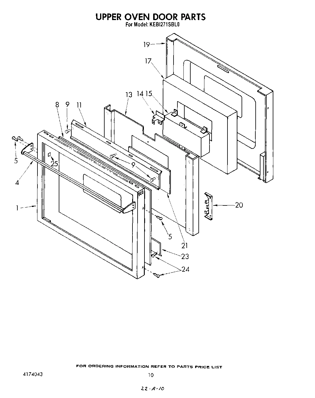 08 - UPPER OVEN DOOR , LIT/OPTIONAL