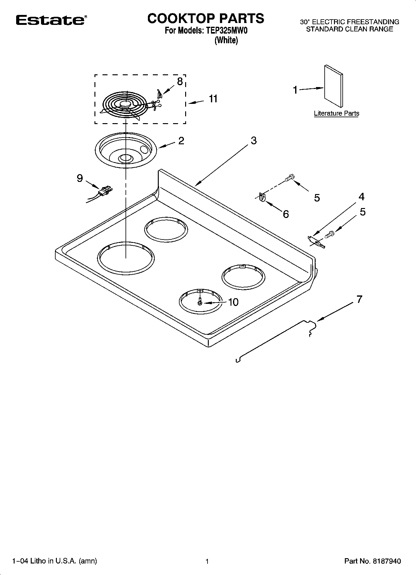 01 - COOKTOP PARTS