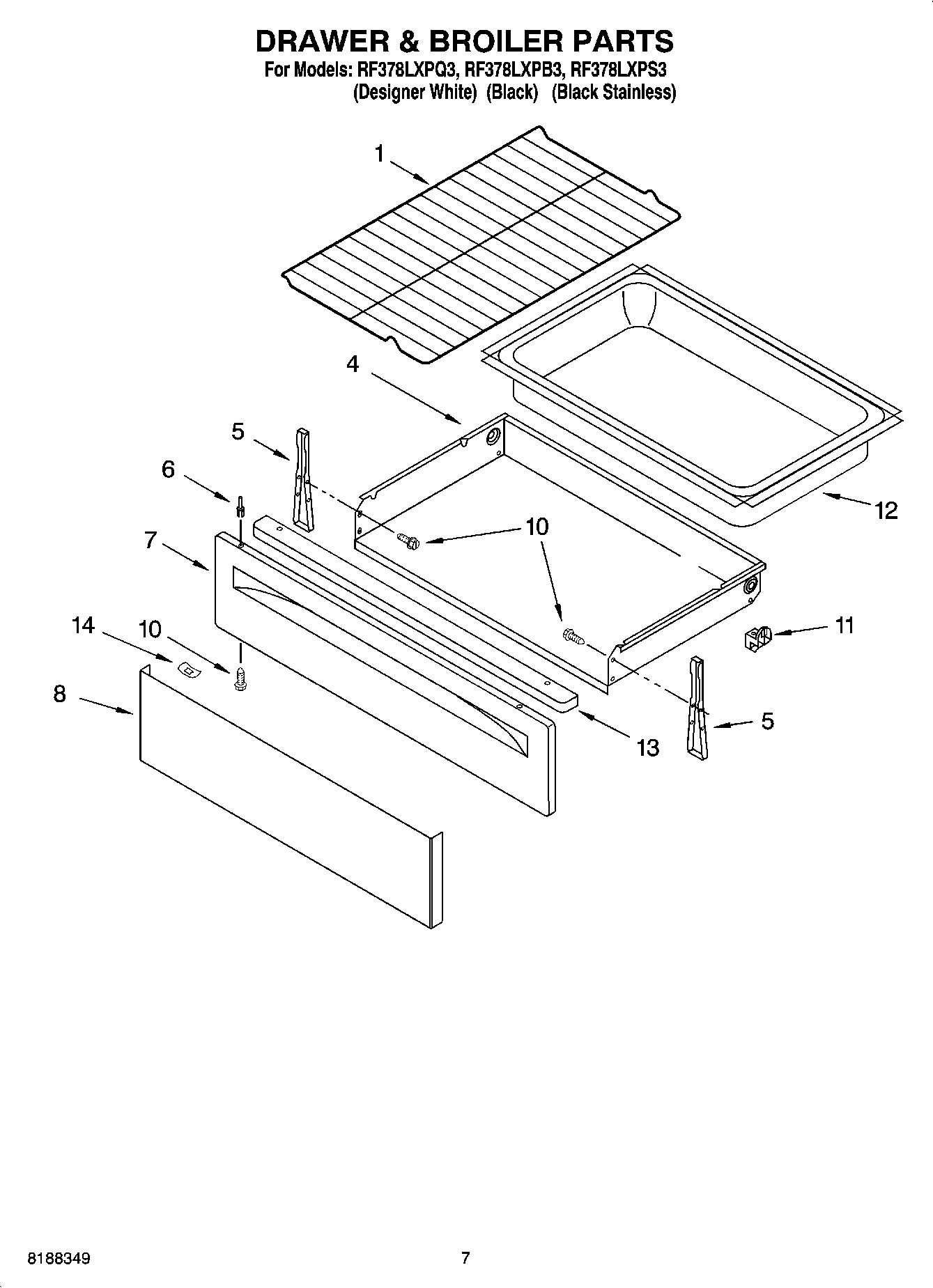 05 - DRAWER & BROILER PARTS, OPTIONAL PARTS