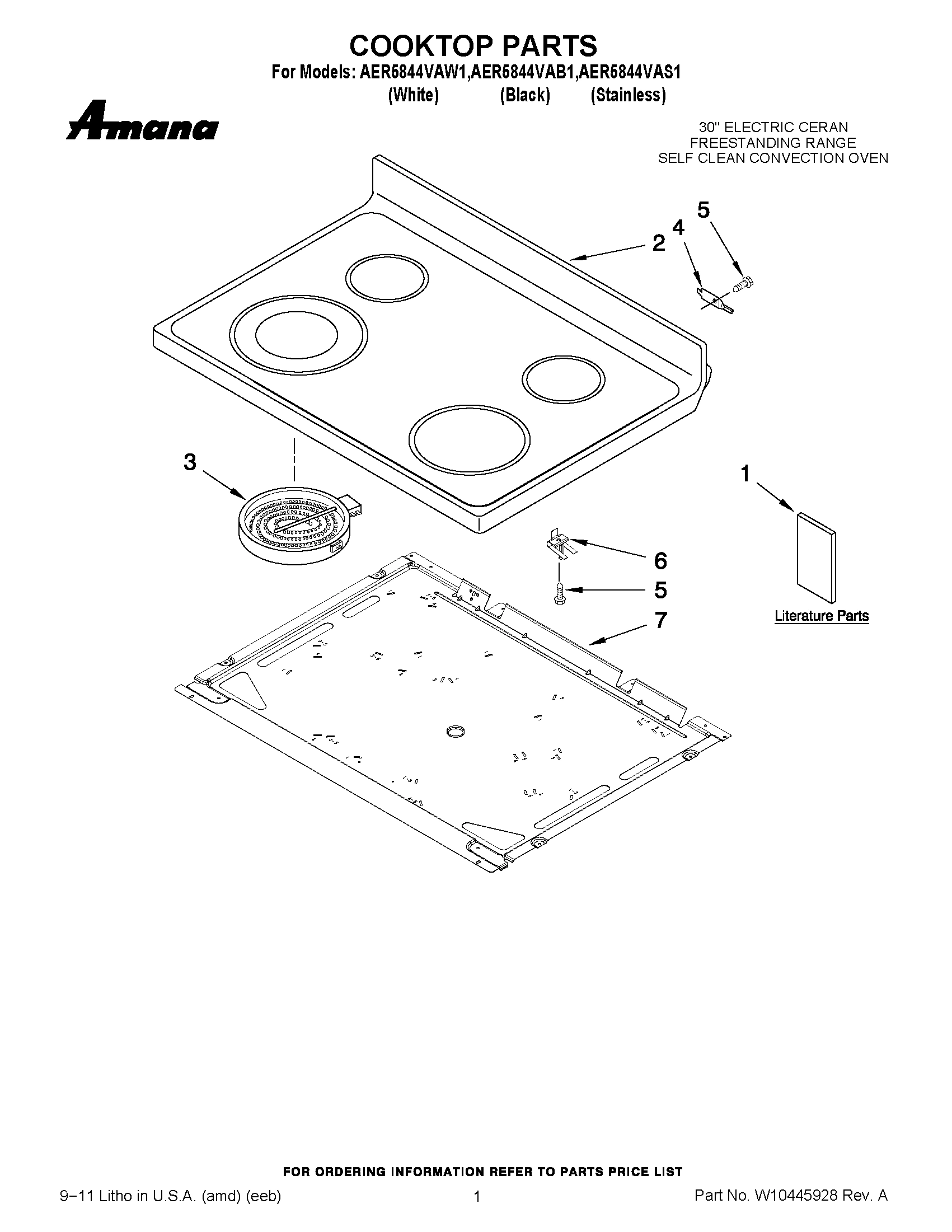 01 - COOKTOP PARTS