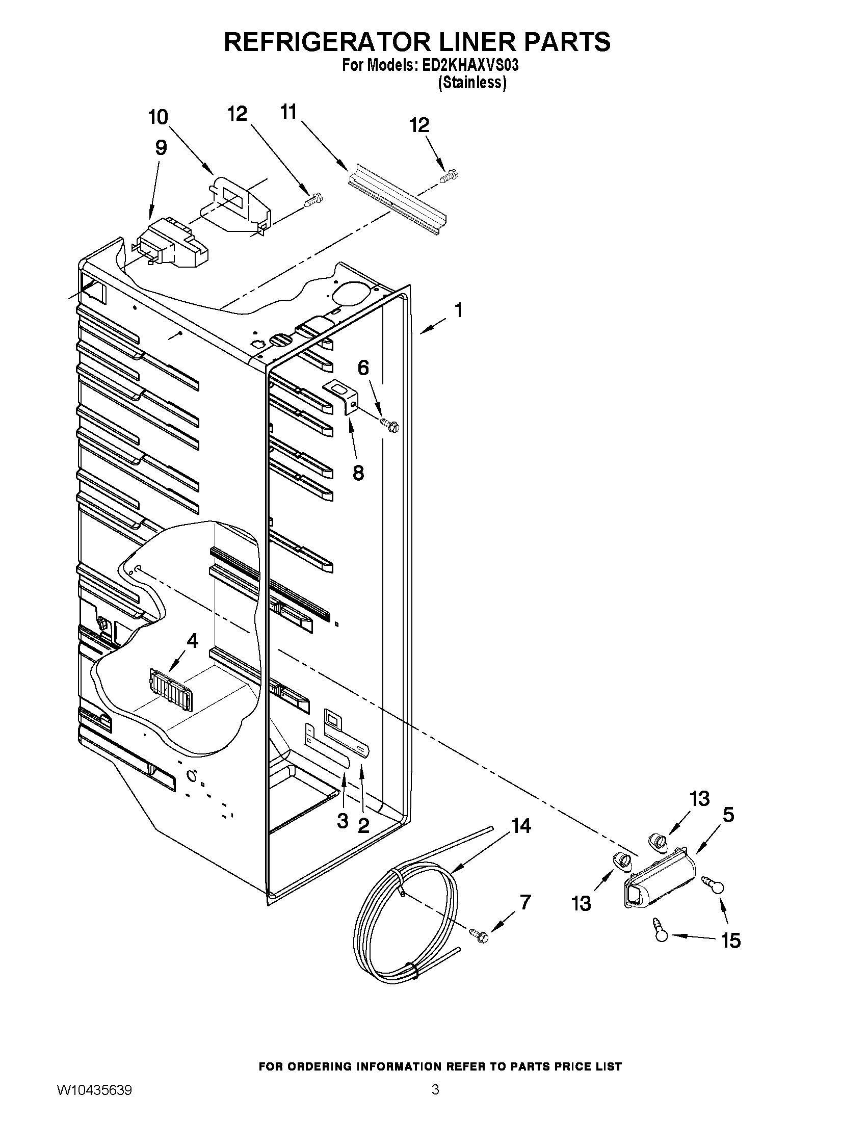 02 - REFRIGERATOR LINER PARTS
