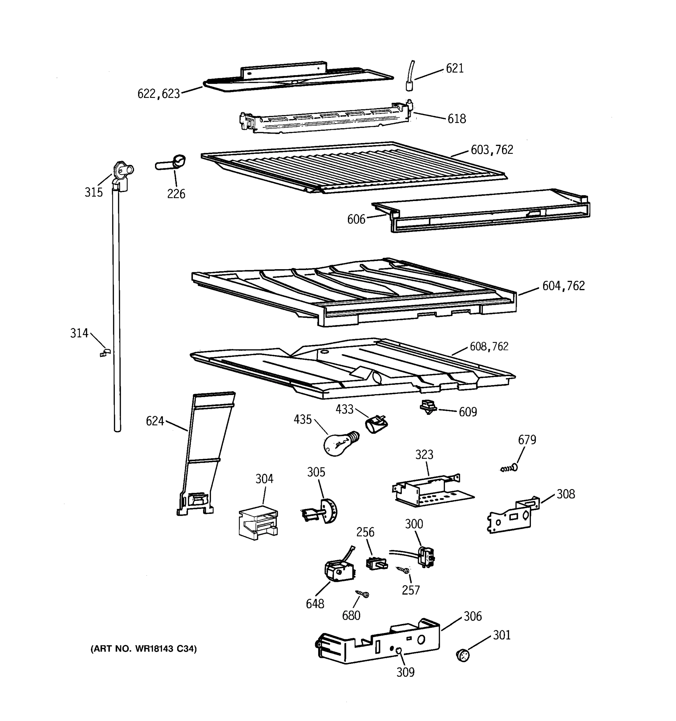 COMPARTMENT SEPARATOR PARTS