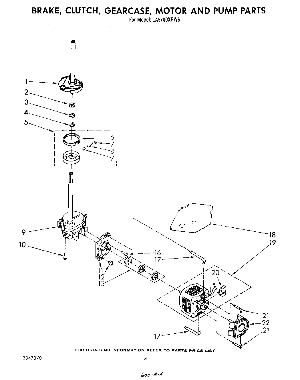06 - BRAKE, CLUTCH, GEARCASE, MOTOR AND PUMP