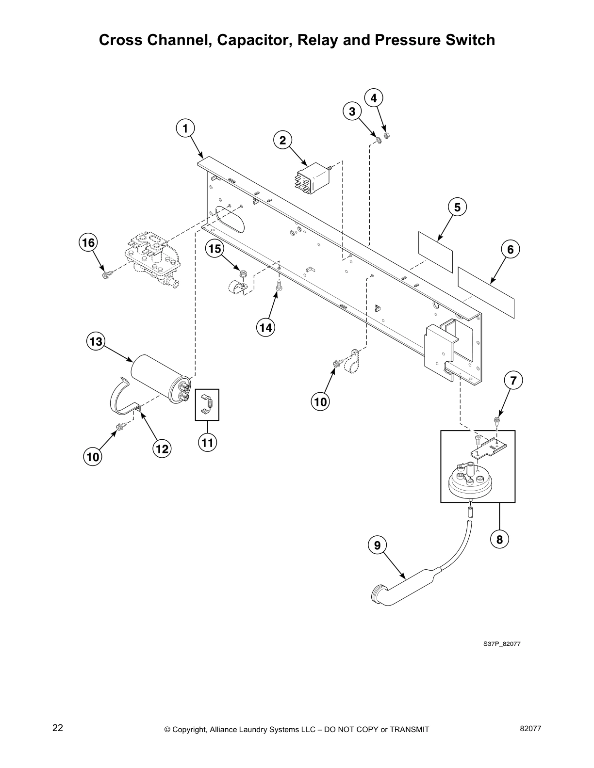 Cross Channel, Capacitor, Relay and Pressure Switch
