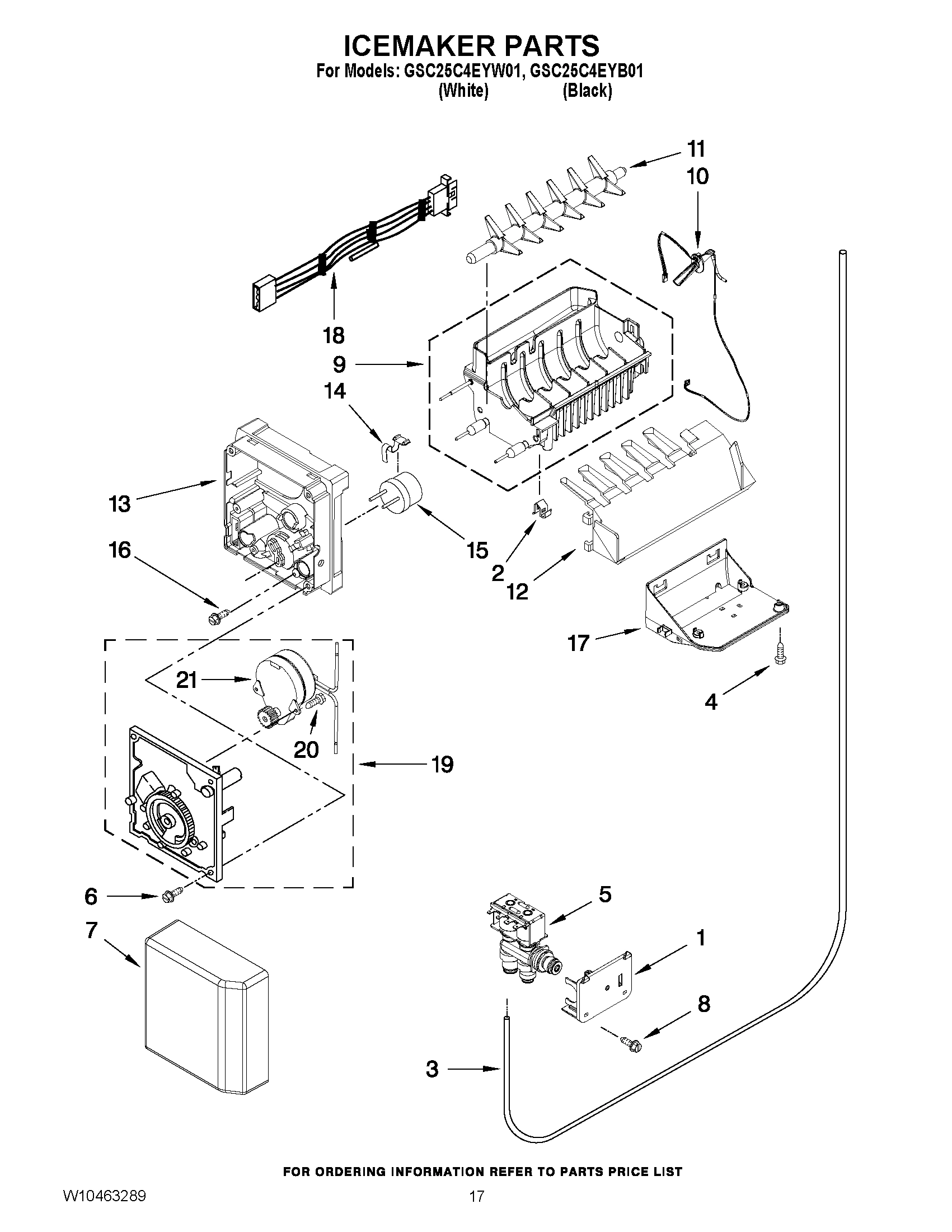 10 - ICEMAKER PARTS