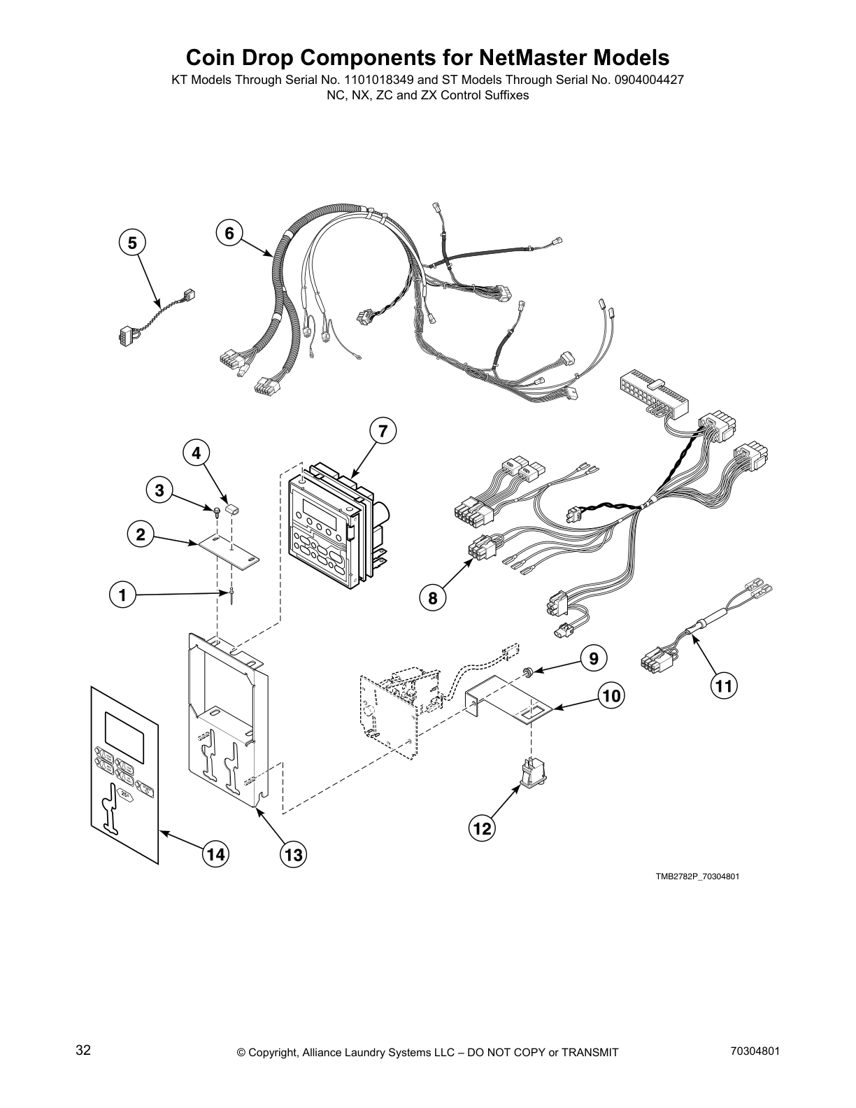 Coin Drop Components for NetMaster Models