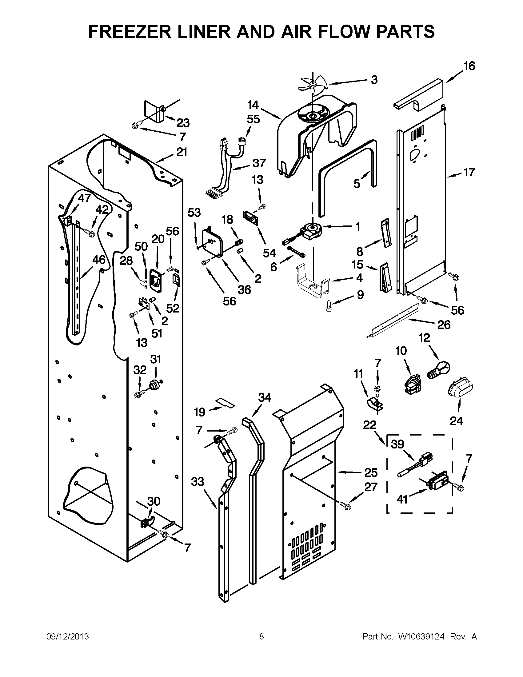 05 - FREEZER LINER AND AIR FLOW PARTS