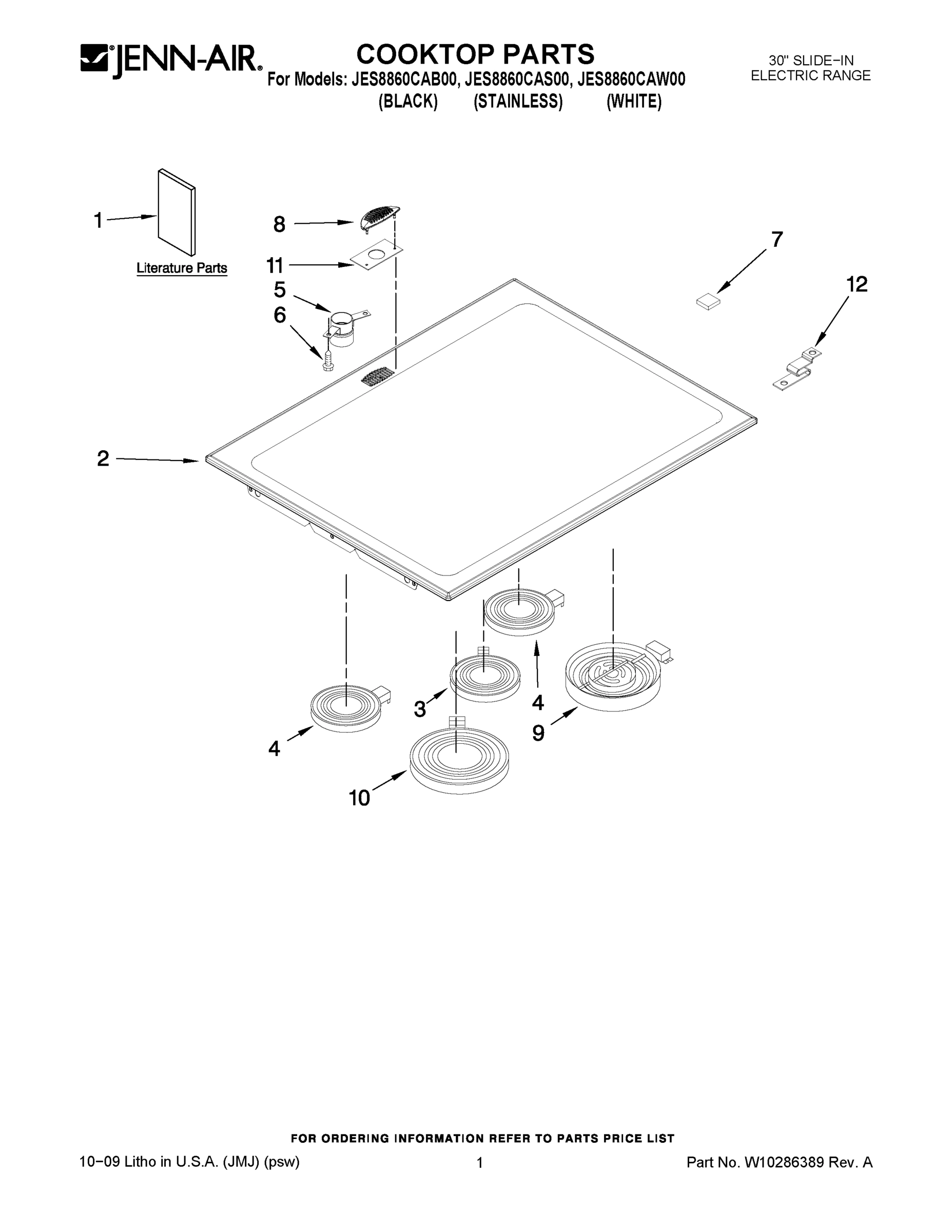 01 - COOKTOP PARTS
