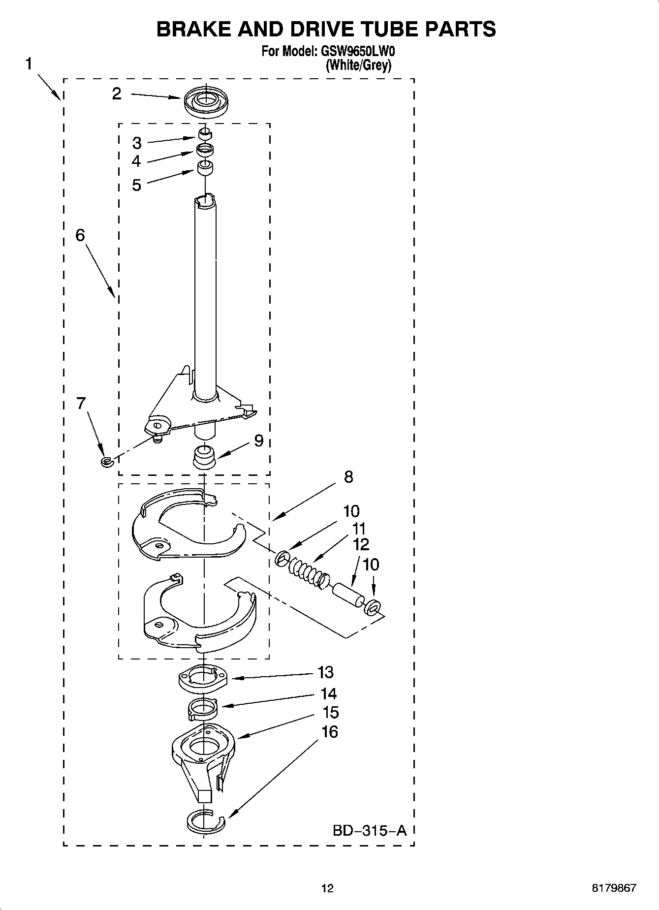 08 - BRAKE AND DRIVE TUBE PARTS