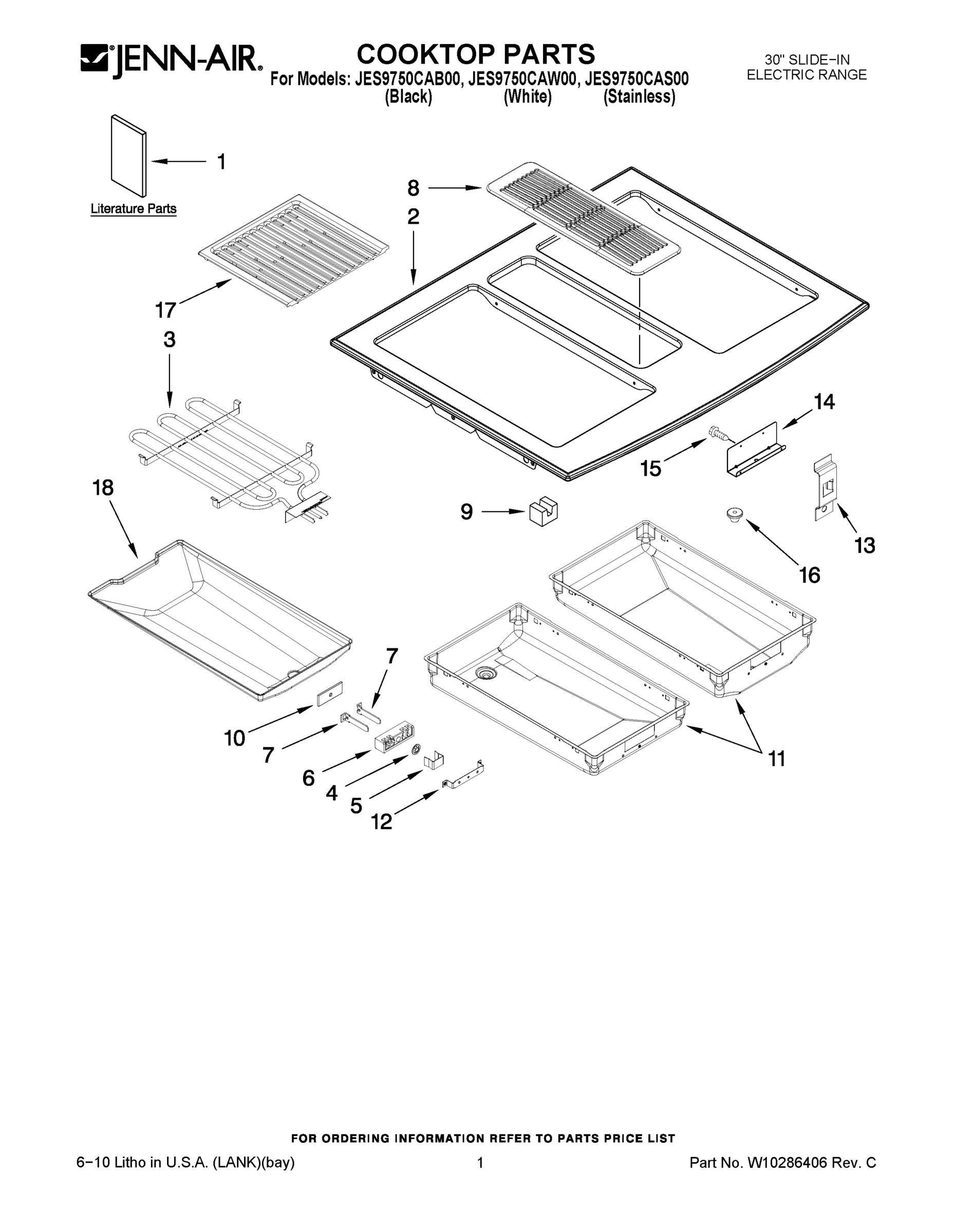 01 - COOKTOP PARTS