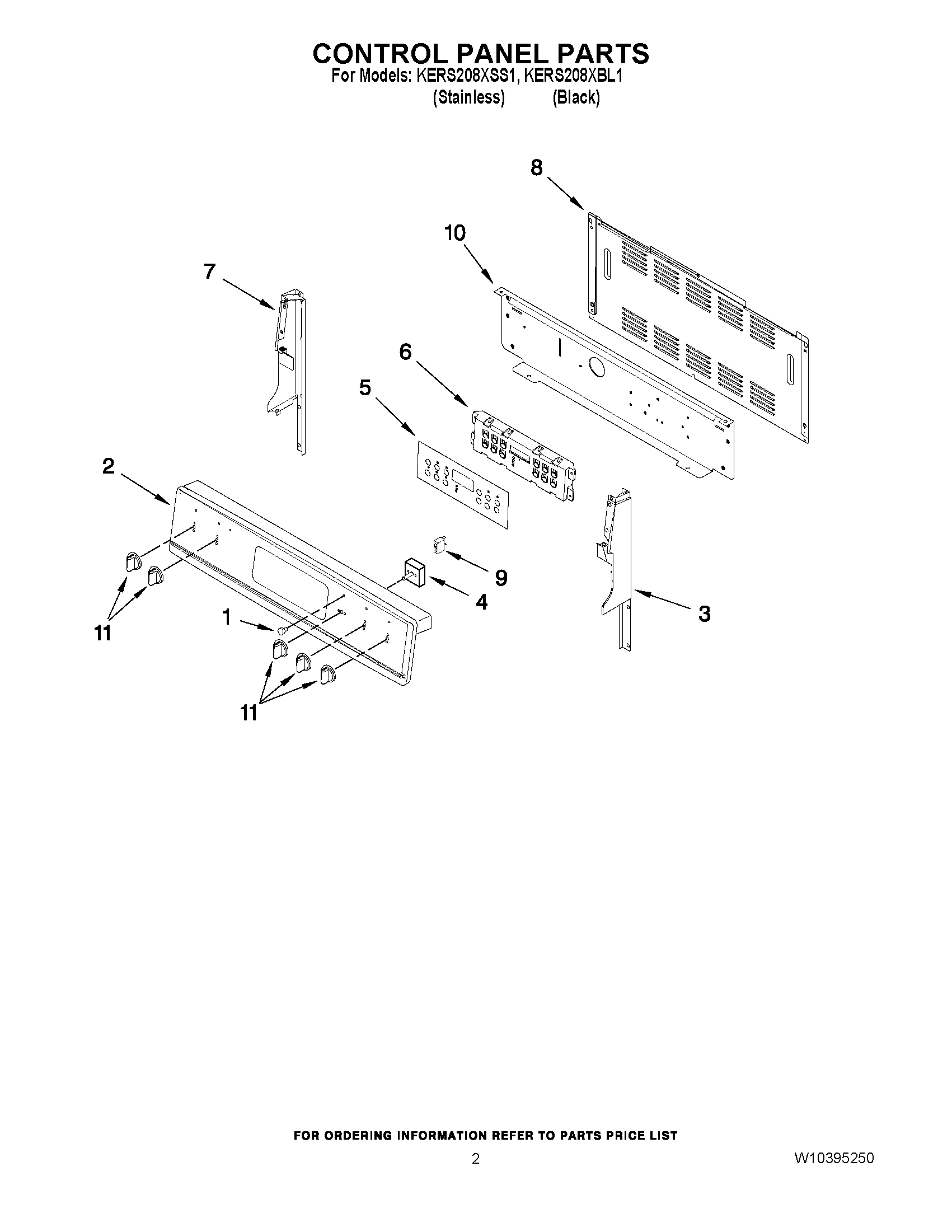 02 - CONTROL PANEL PARTS