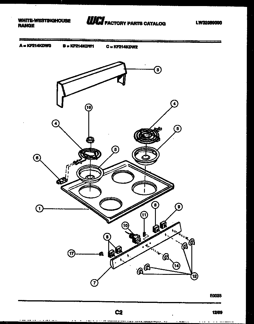 02 - COOKTOP PARTS AND BACKGUARD