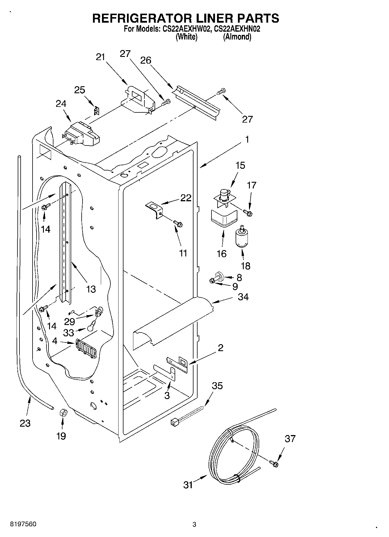 02 - REFRIGERATOR LINER
