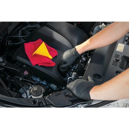 W89012 Performance Tool Large Black Nitrile Gloves - Image 3