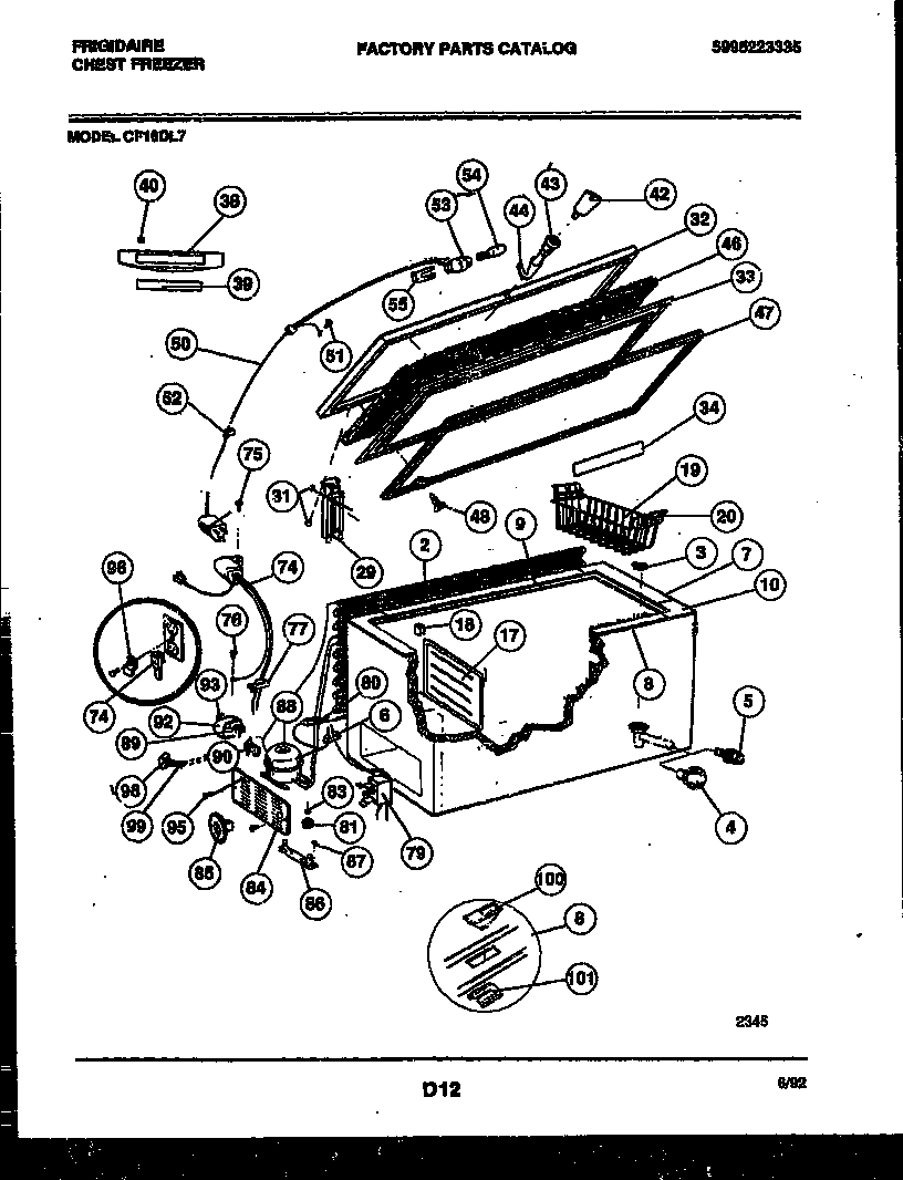 02 - CHEST FREEZER PARTS
