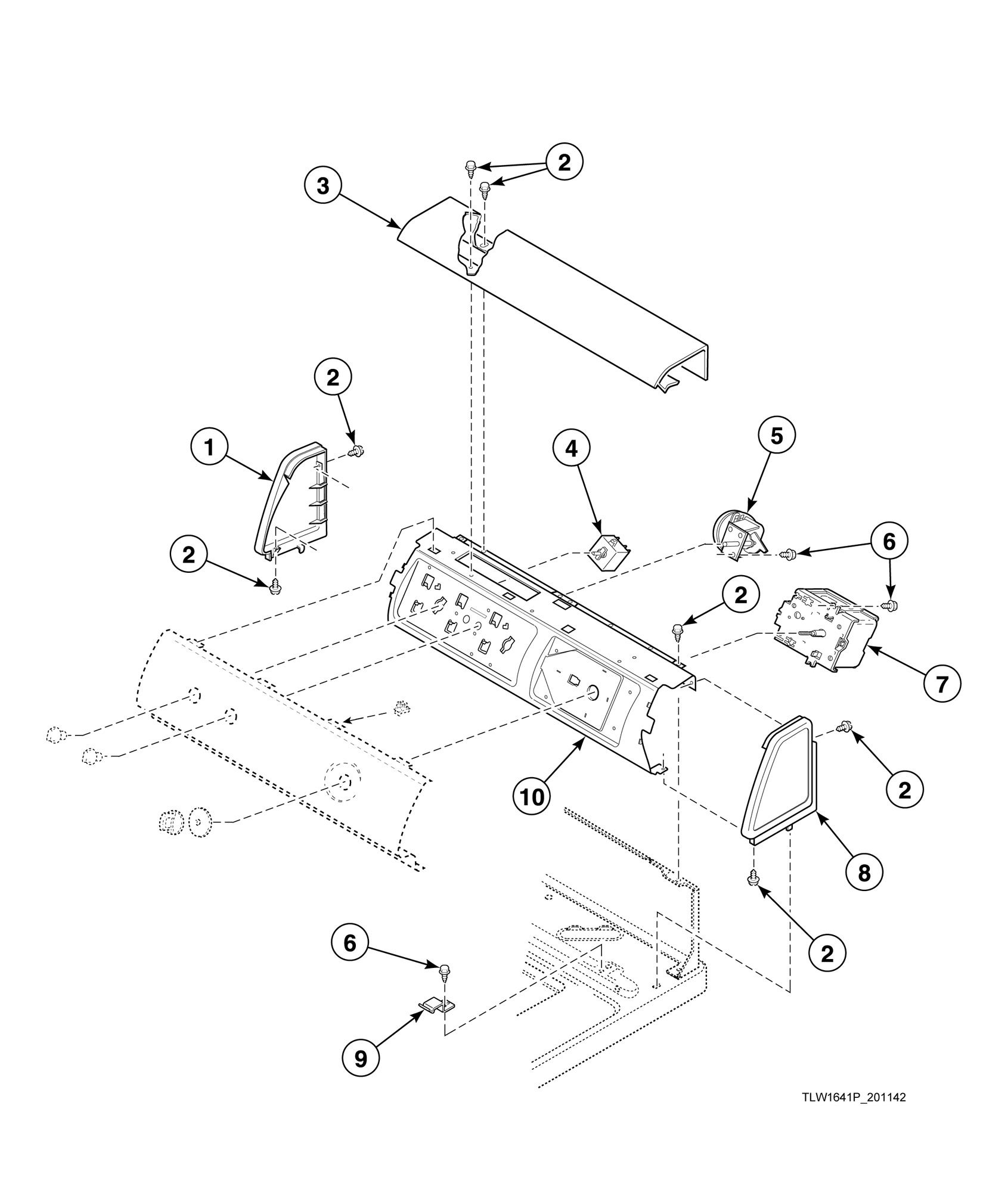 Control Support Panel and Controls (Drawing 2 of 2)