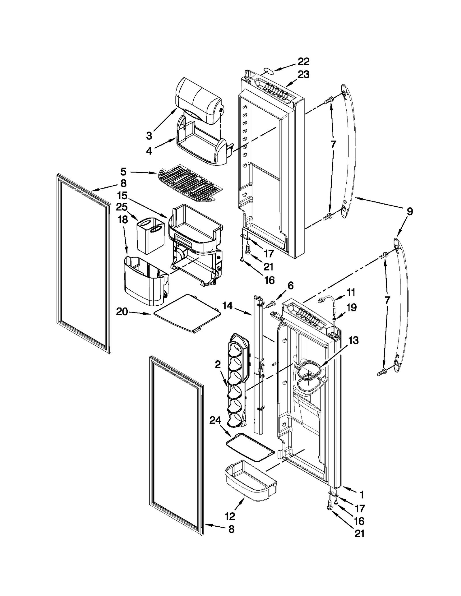REFRIGERATOR DOOR PARTS