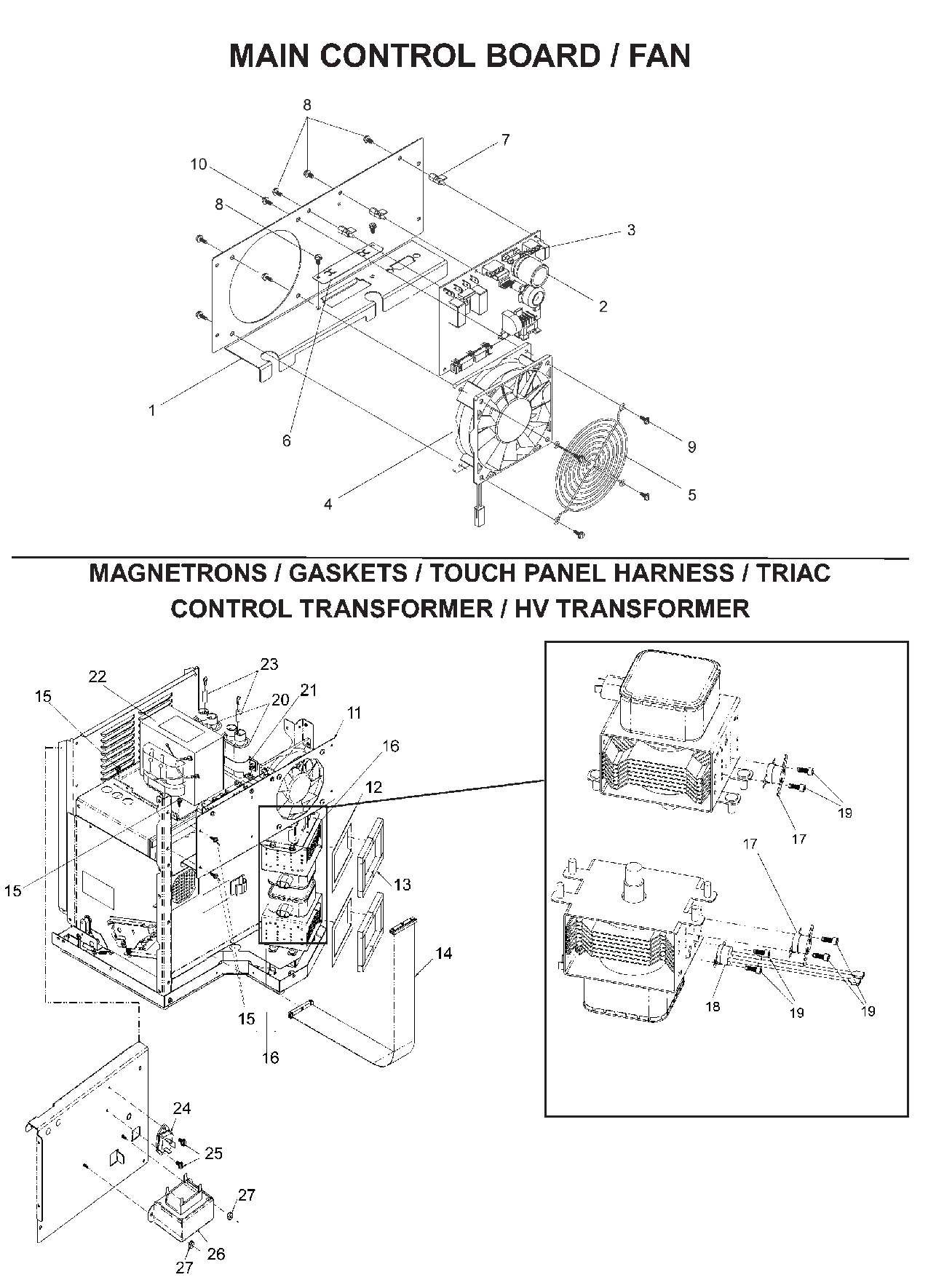 Main Control Board / Fan