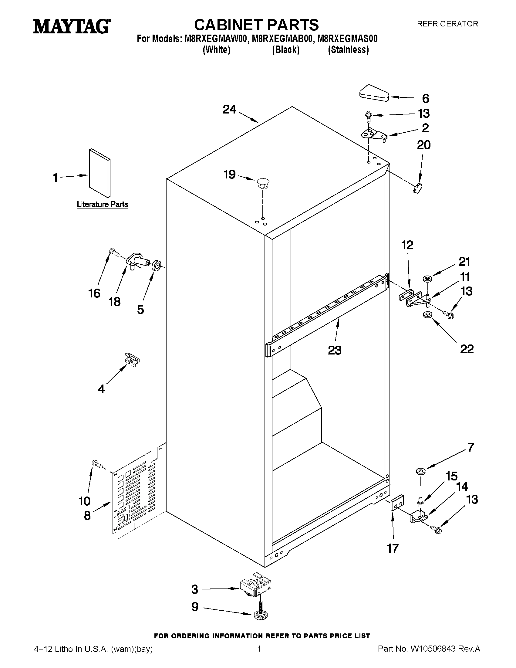 01 - CABINET PARTS