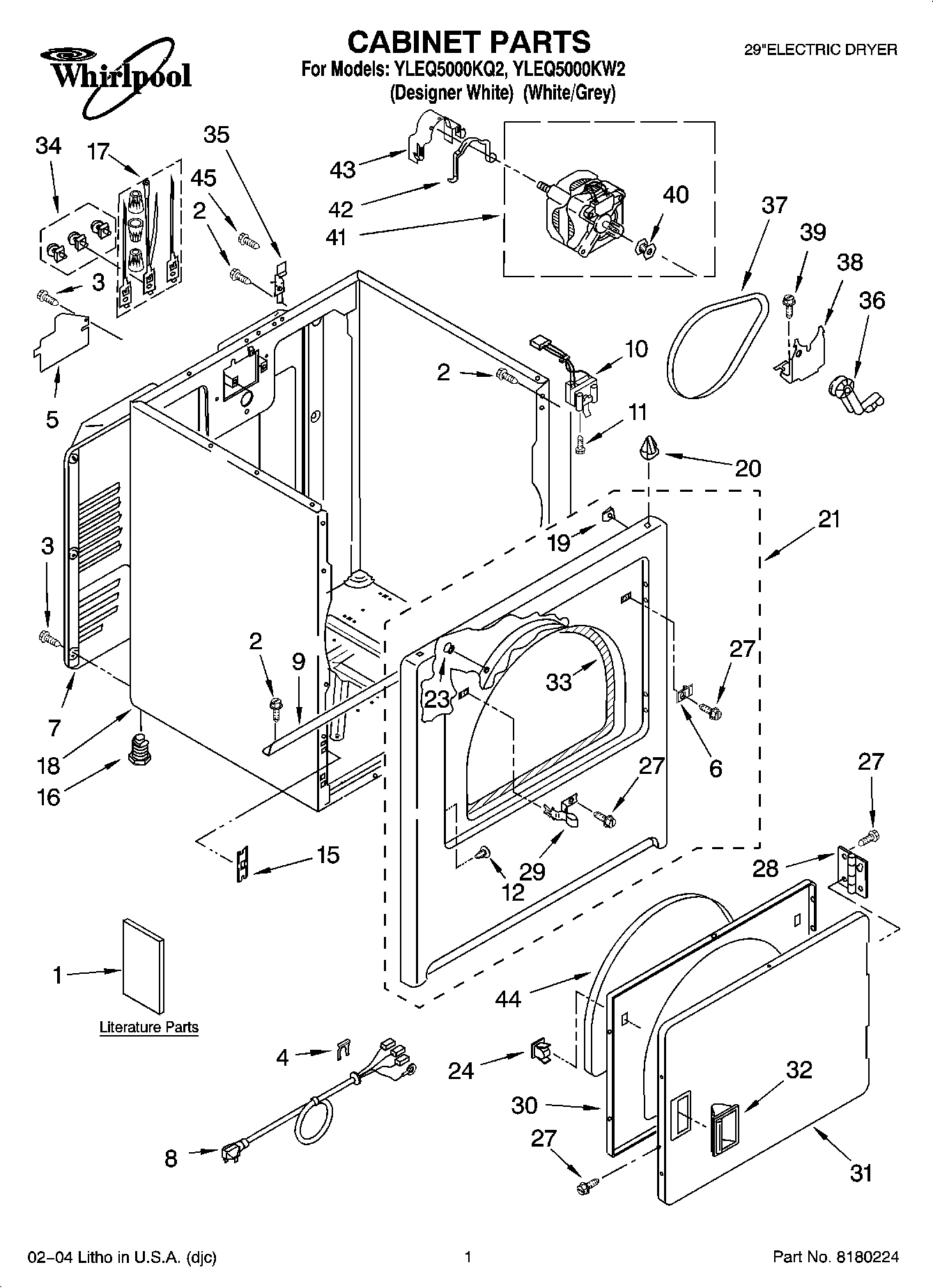 01 - CABINET PARTS
