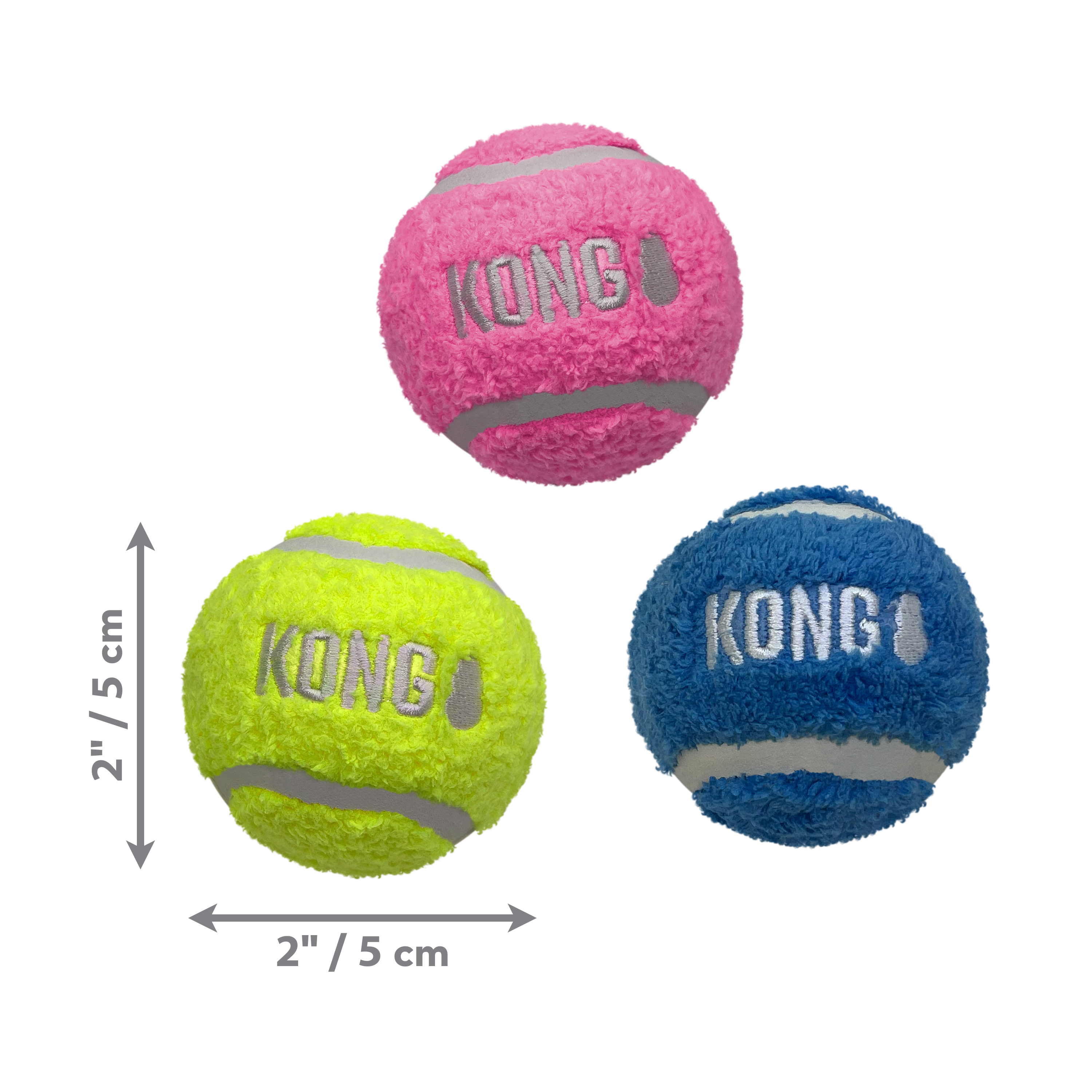 KONG Sport Softies Ball 2-Pk Assorted Dog Toy