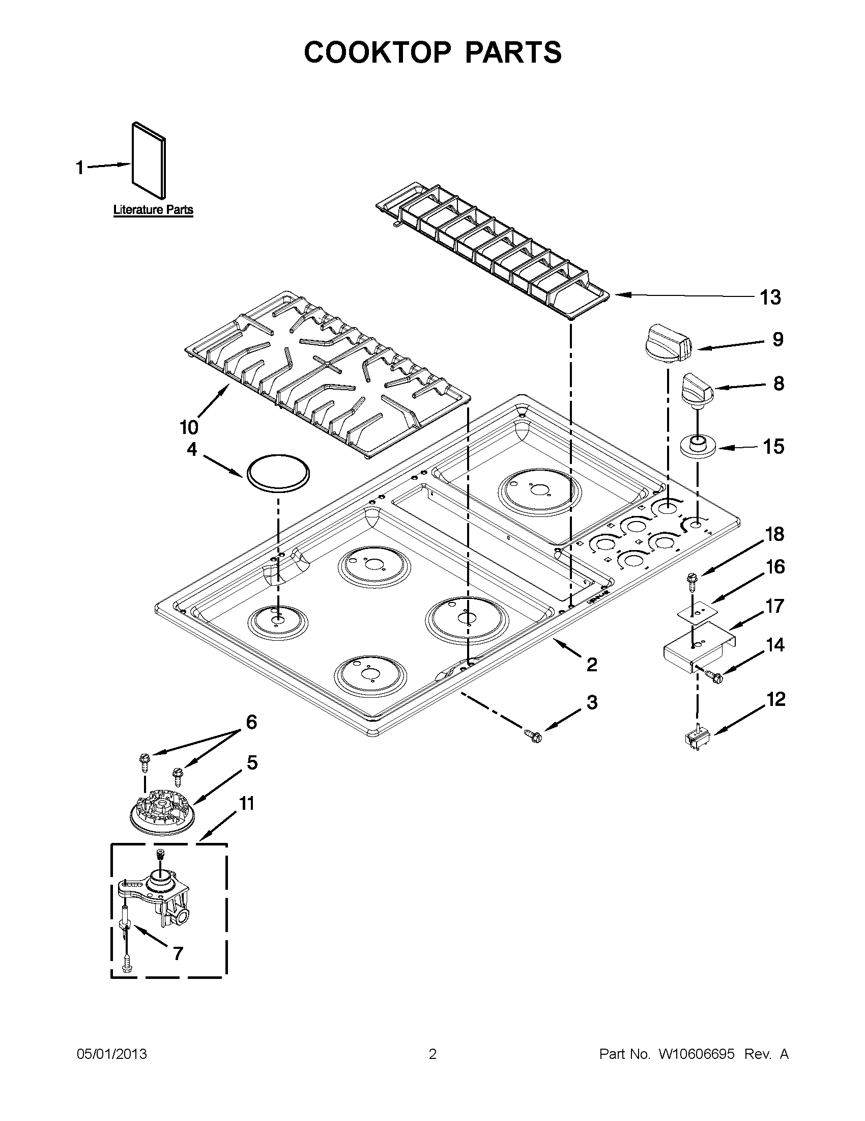01 - COOKTOP PARTS