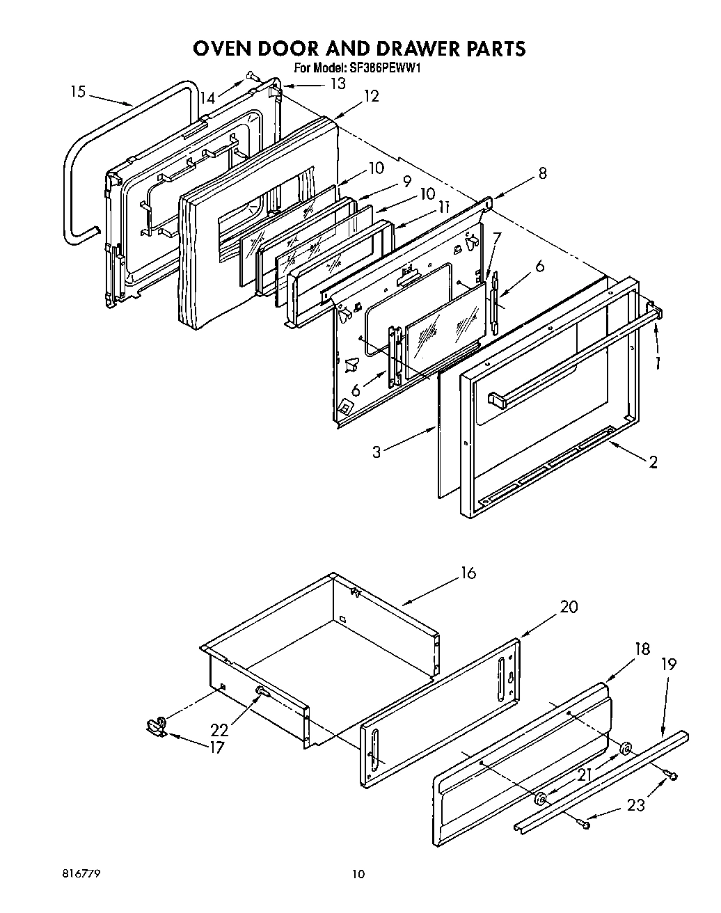 09 - OVEN DOOR AND DRAWER