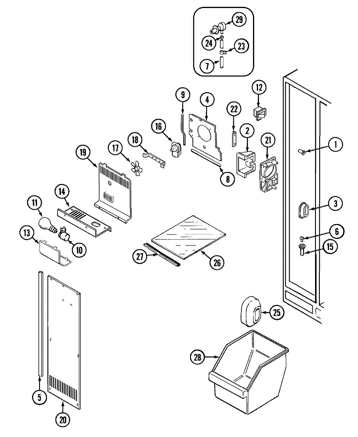 01 - FREEZER COMPARTMENT
