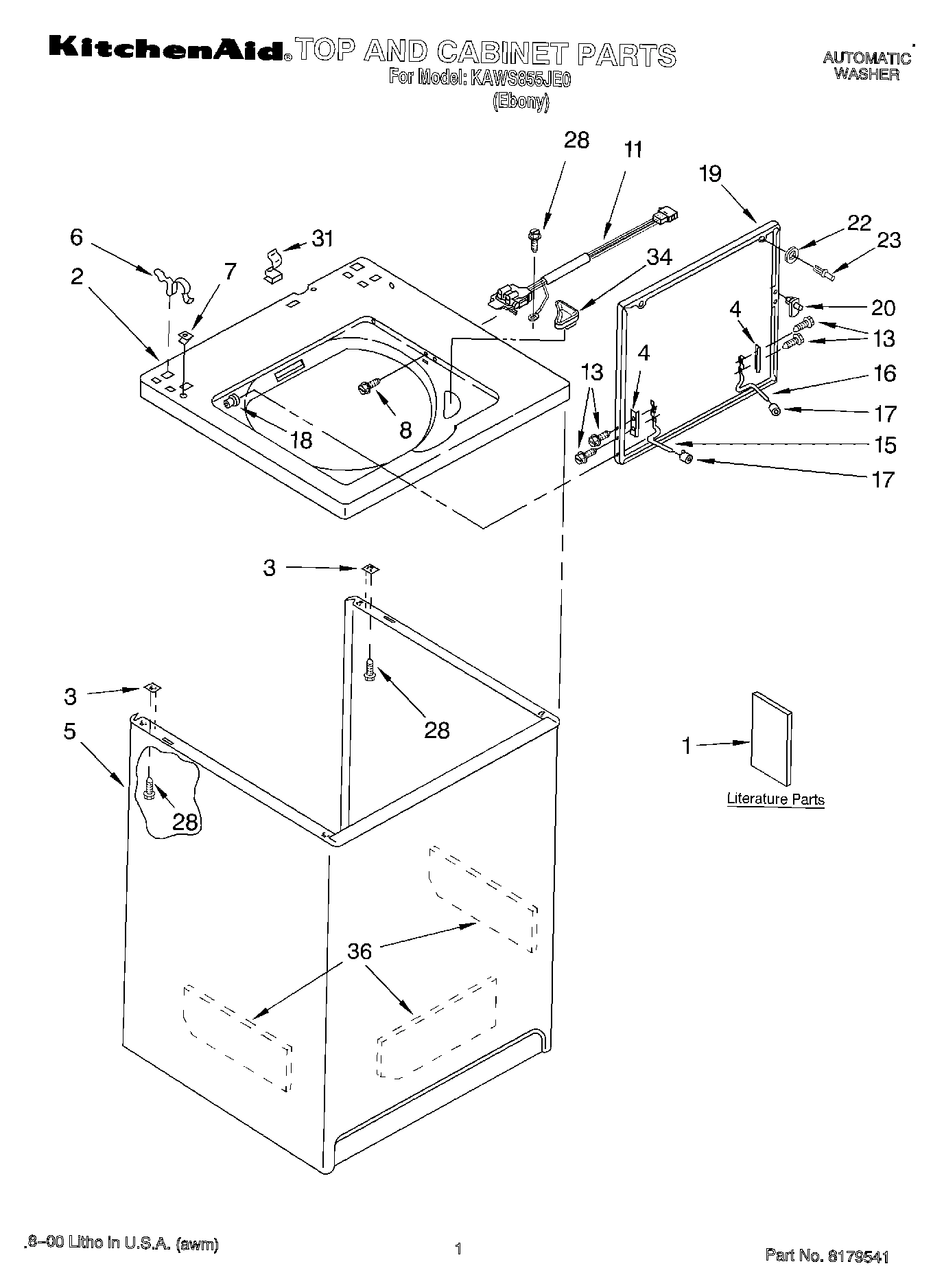 01 - TOP AND CABINET, LITERATURE