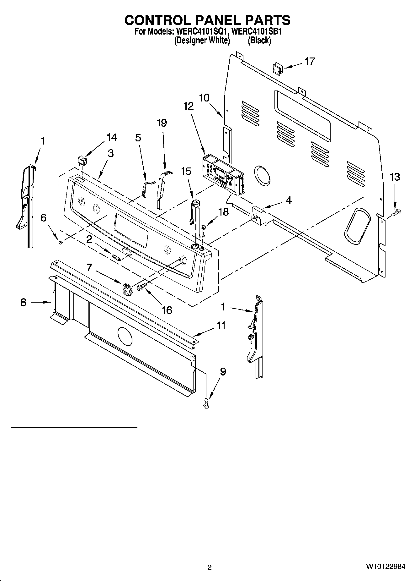 02 - CONTROL PANEL PARTS