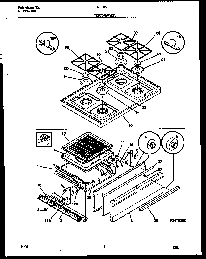 05 - COOKTOP AND BROILER DRAWER PARTS