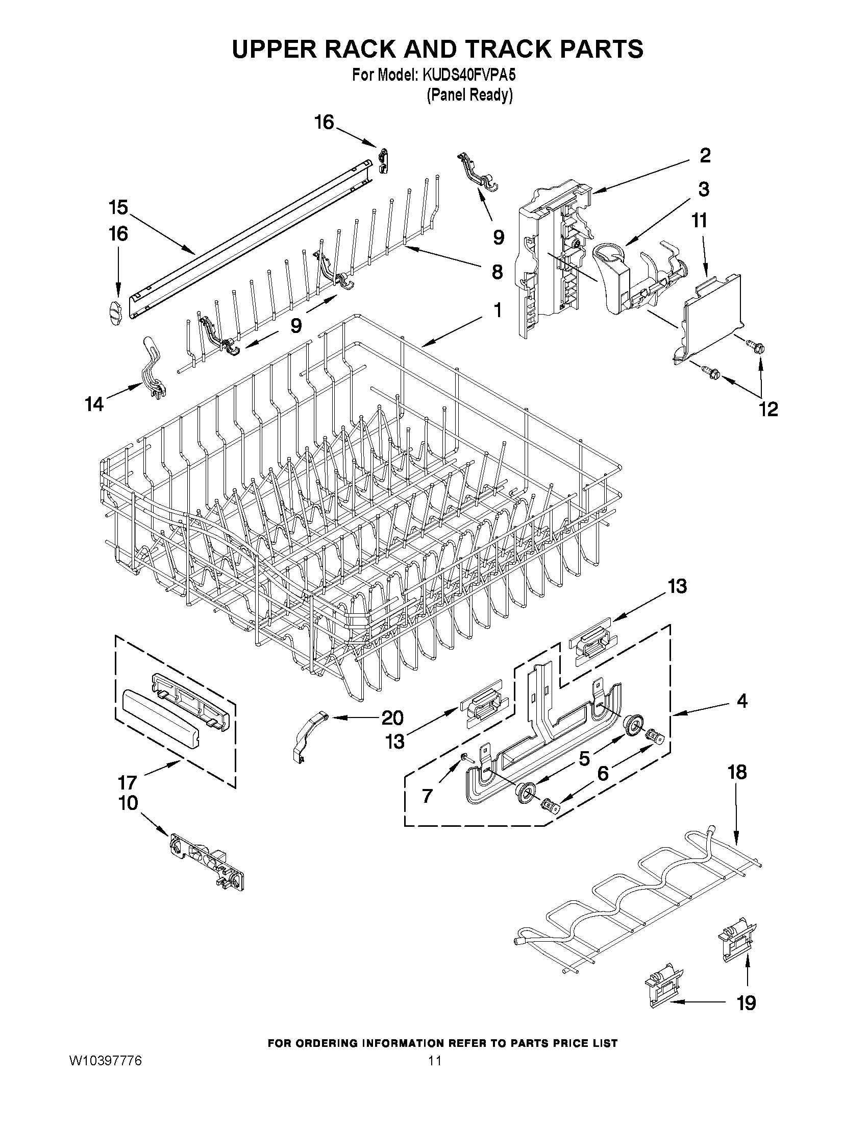 09 - UPPER RACK AND TRACK PARTS