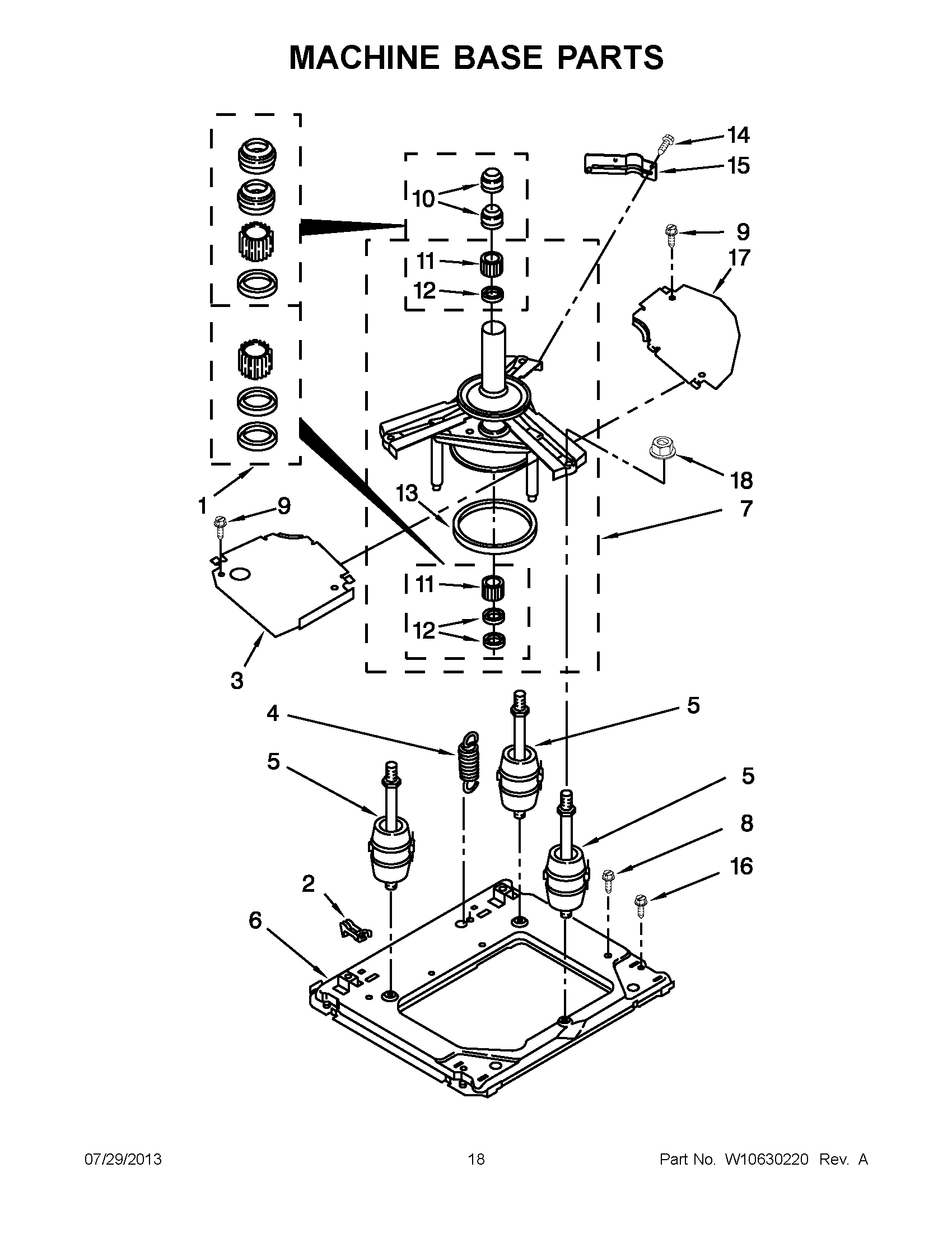 09 - MACHINE BASE PARTS