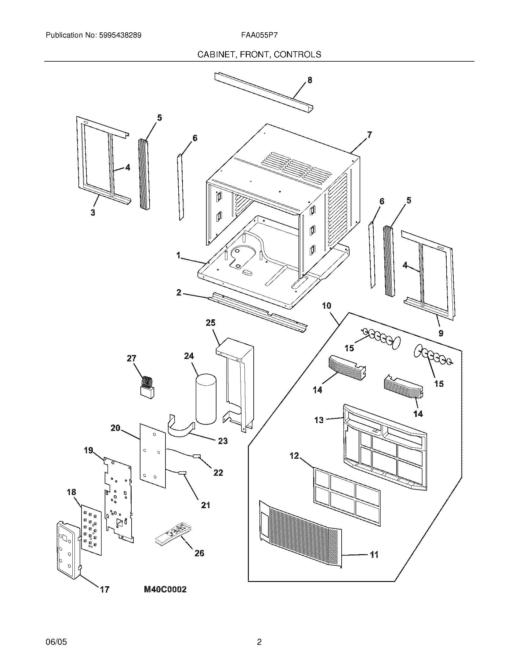 03 - CABINET/FRONT/CONTROLS