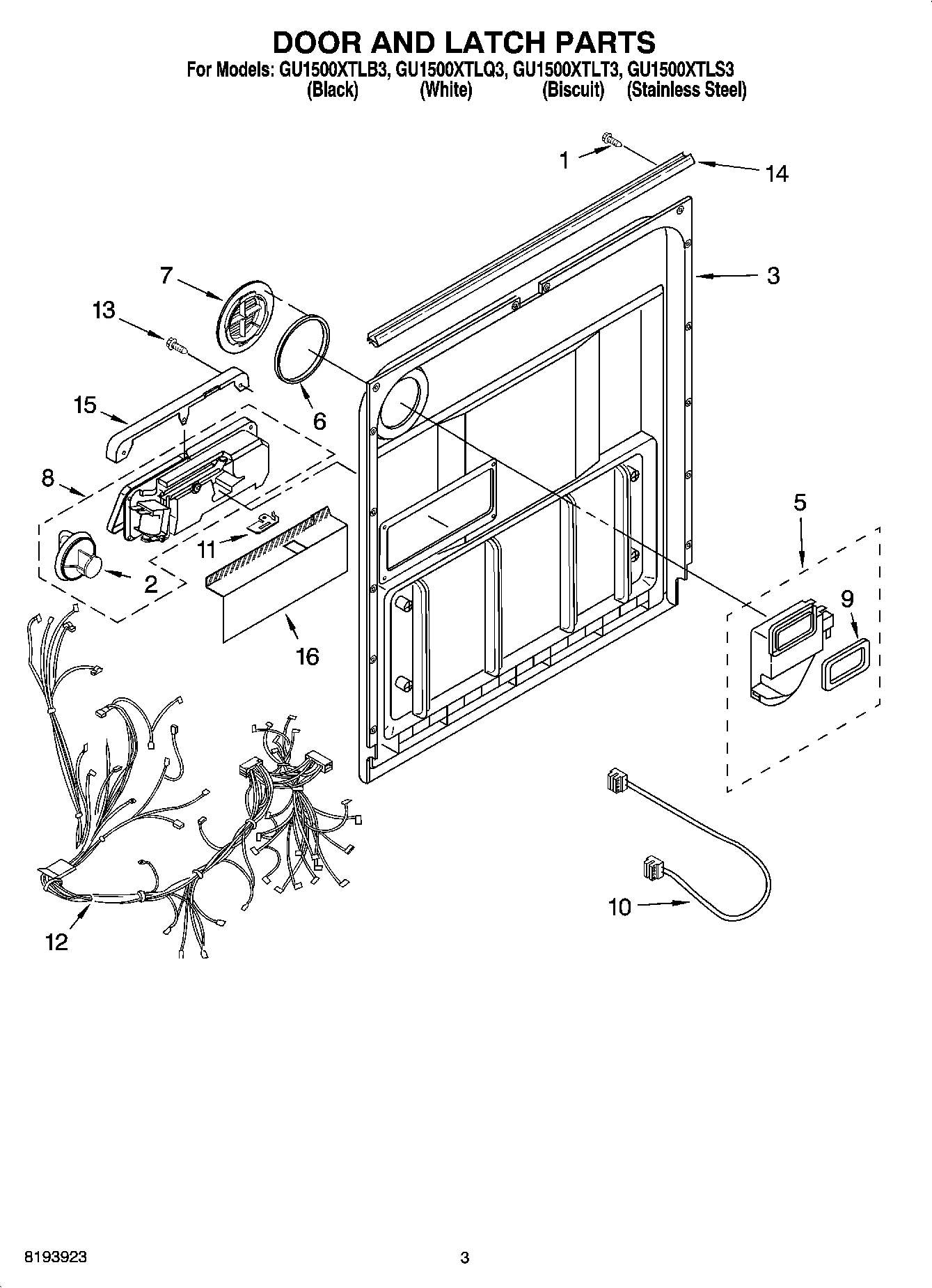 03 - DOOR AND LATCH PARTS