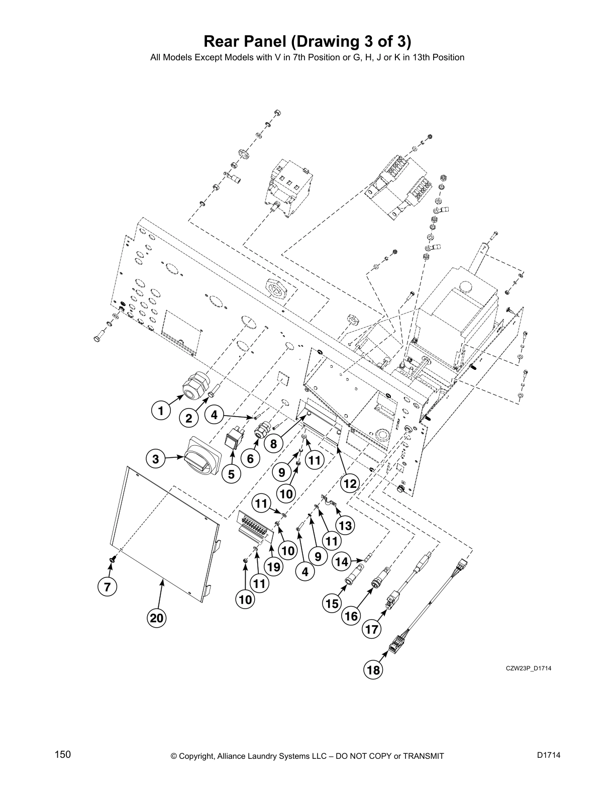 Rear Panel (Drawing 3 of 3)