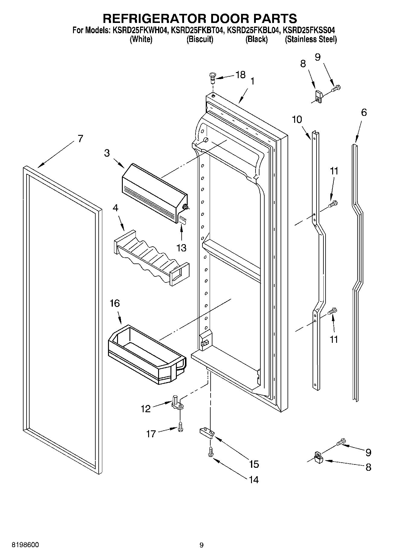 06 - REFRIGERATOR DOOR PARTS