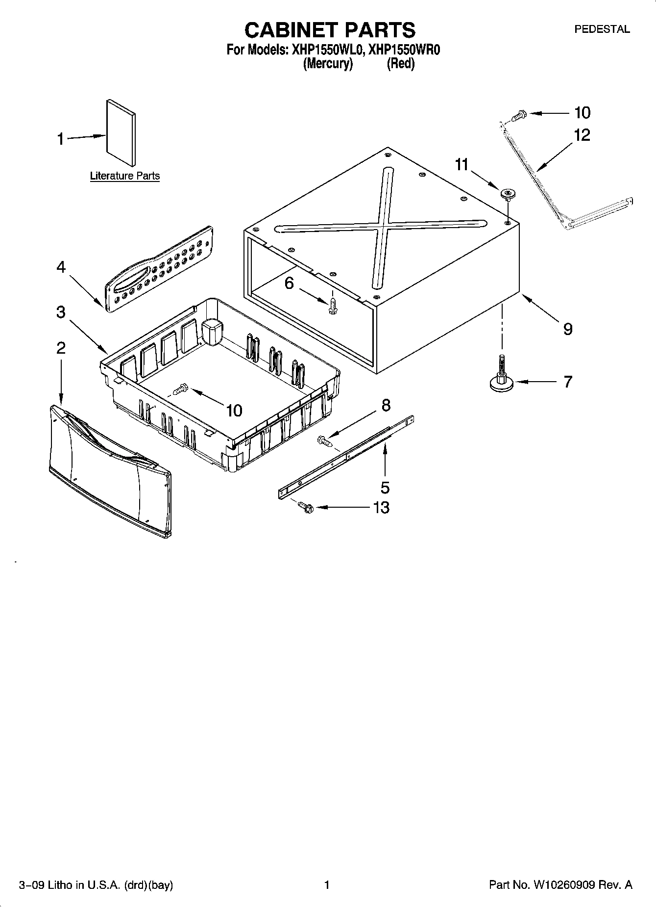 01 - CABINET PARTS