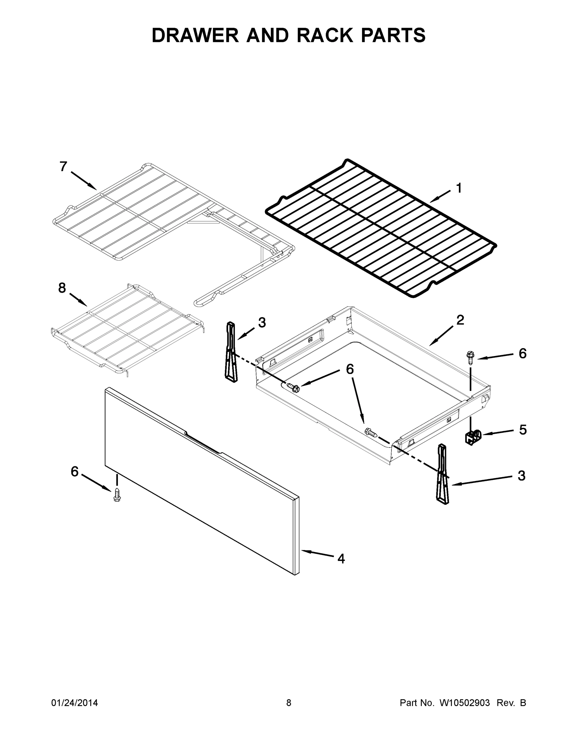 05 - DRAWER AND RACK PARTS