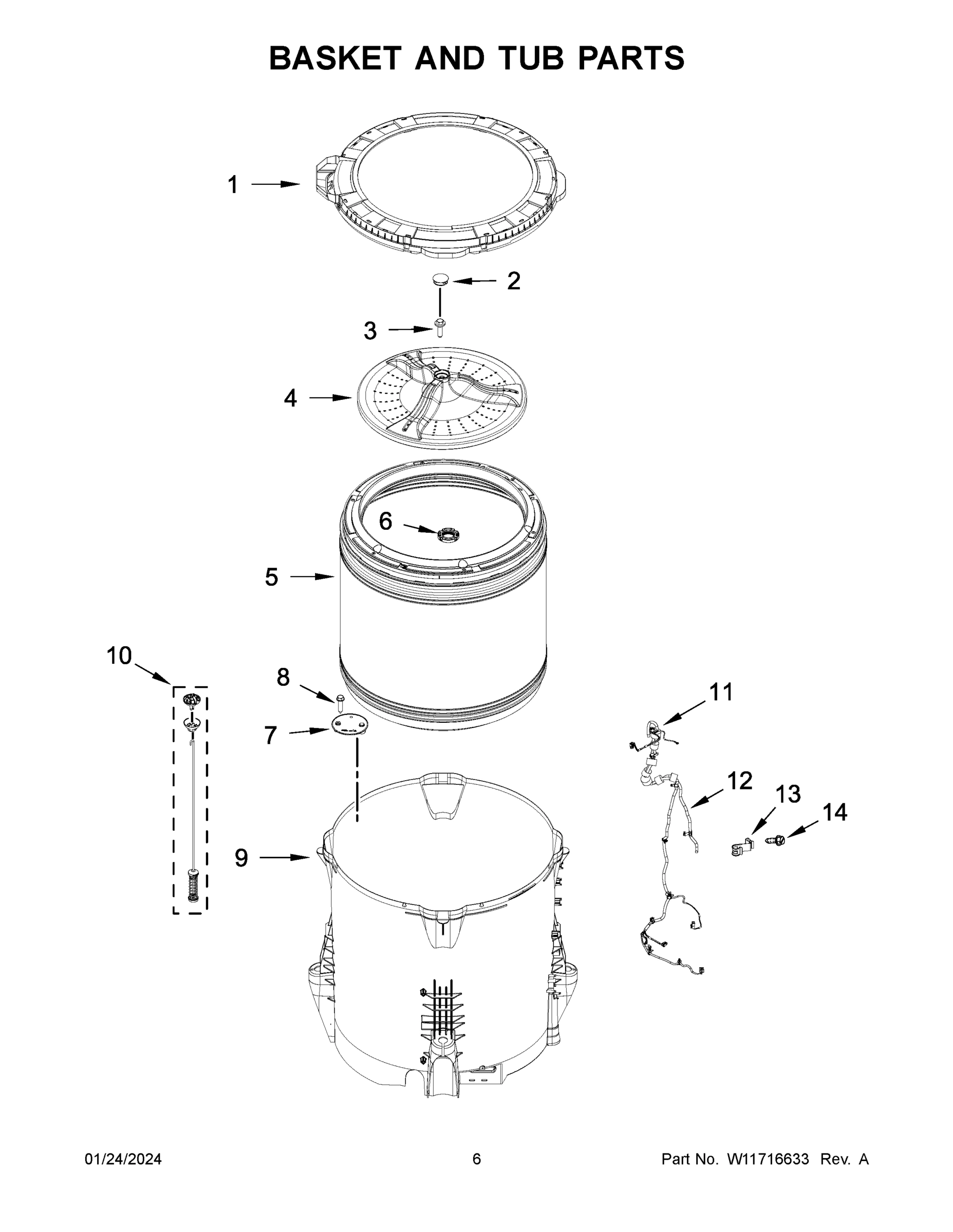 04 - BASKET AND TUB PARTS