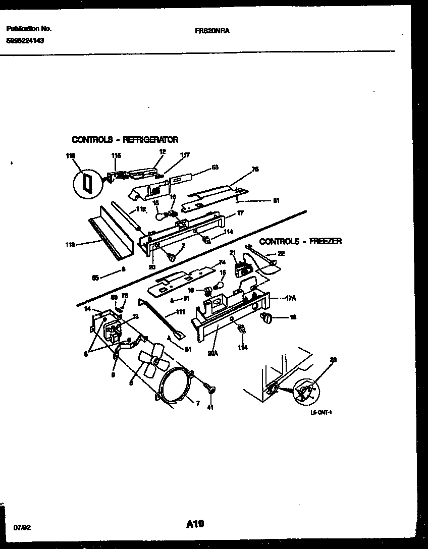 06 - REFRIGERATOR CONTROL ASSEMBLY, DAMP