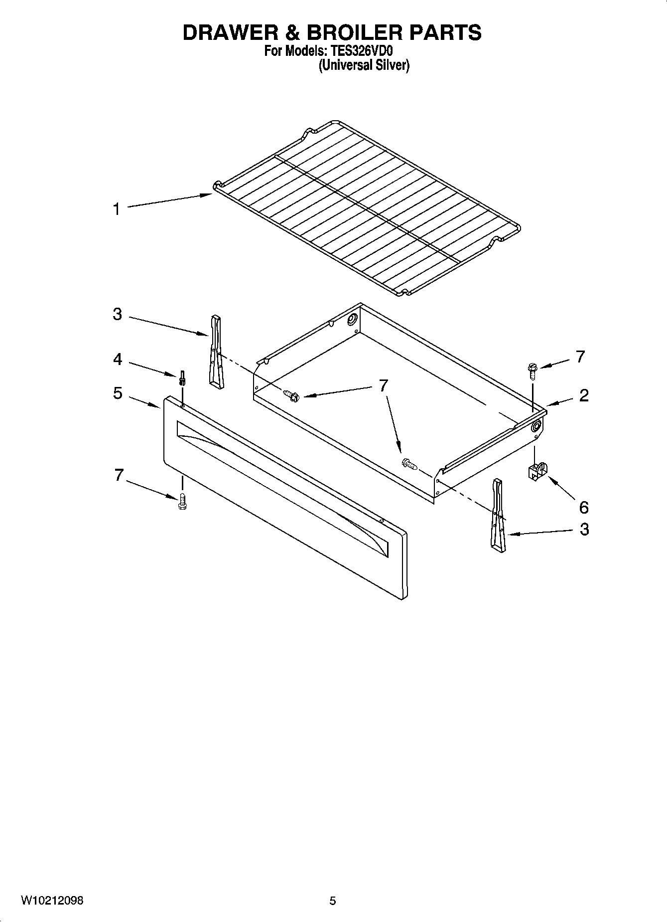 04 - DRAWER & BROILER PARTS