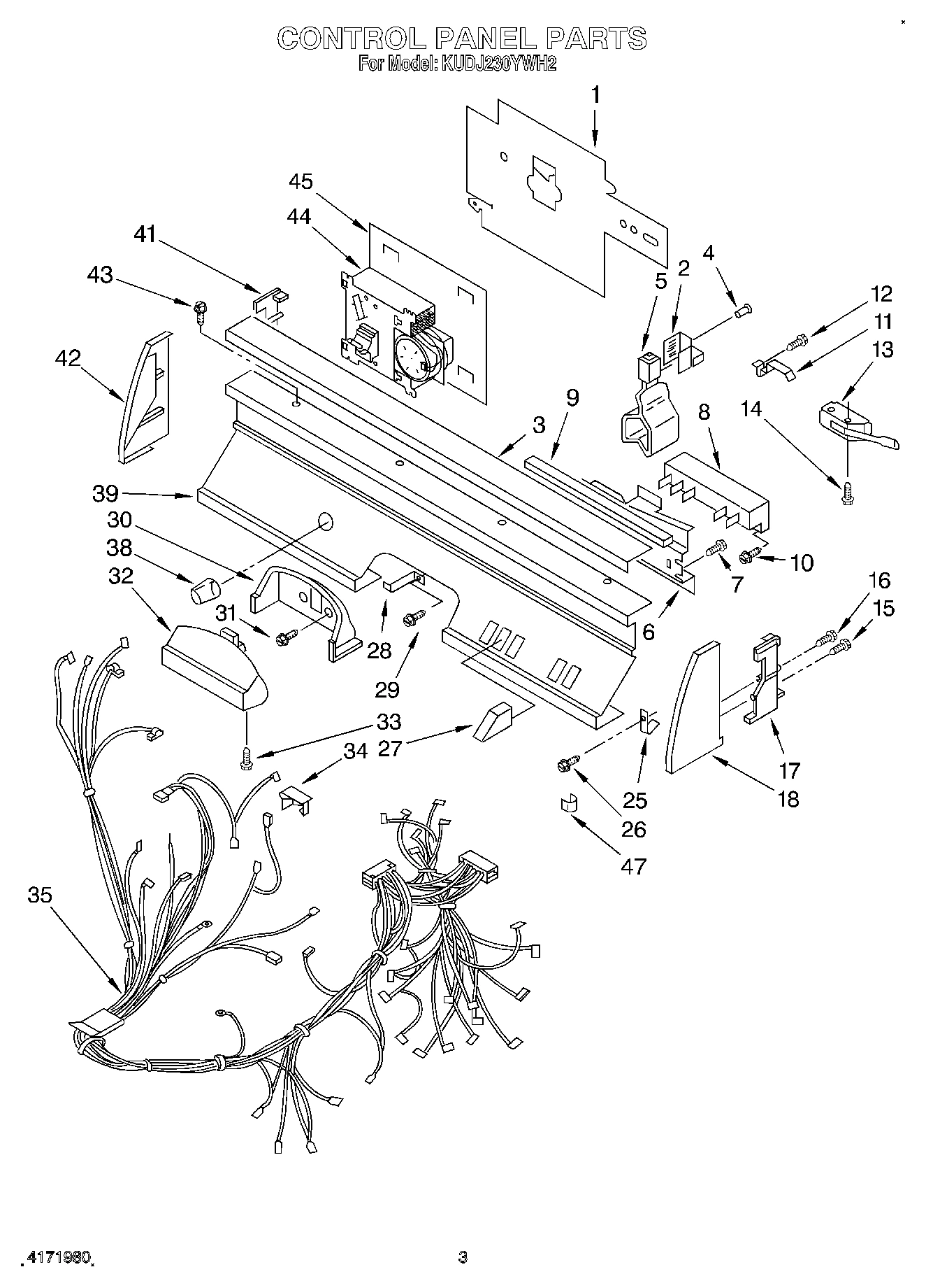 03 - CONTROL PANEL, LIT/OPTIONAL