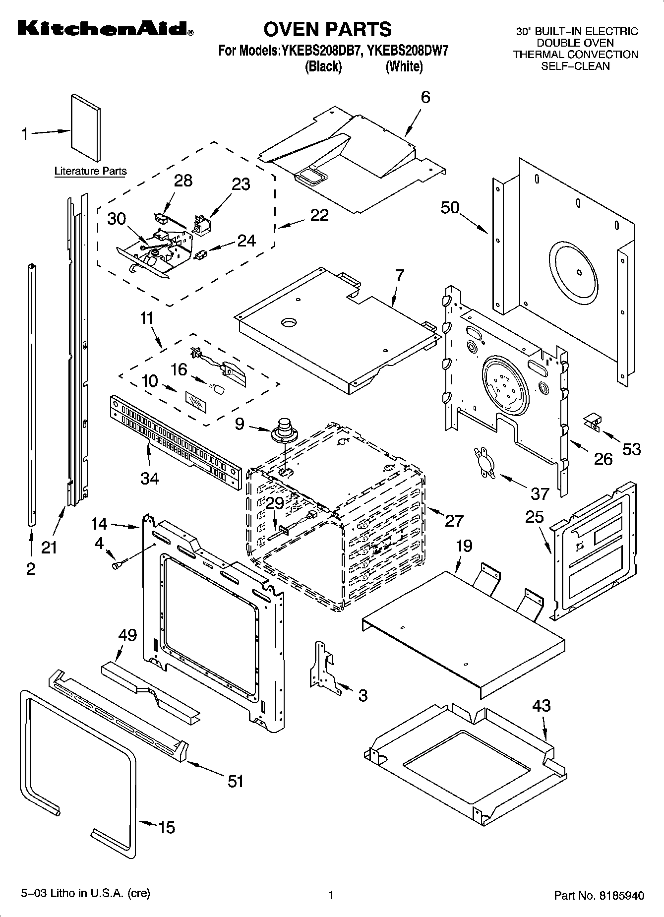 01 - OVEN PARTS