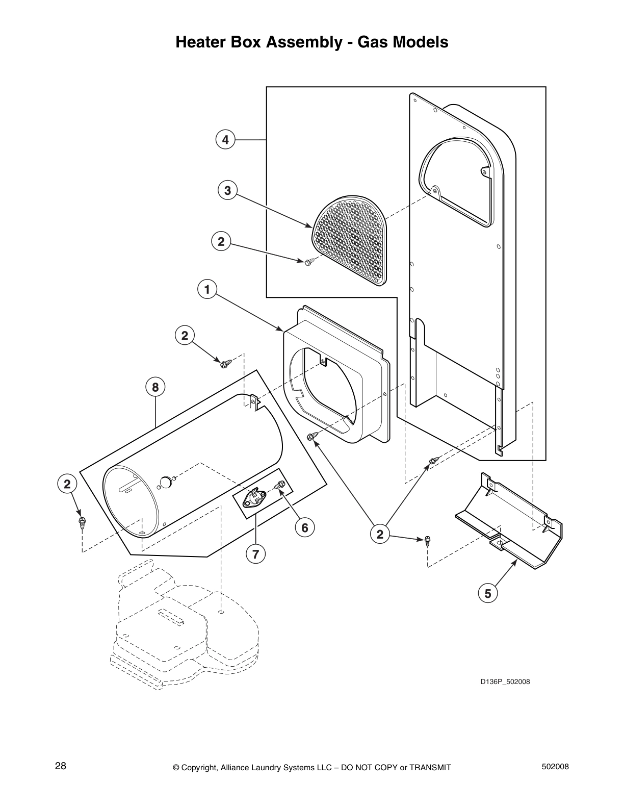 Heater Box Assembly - Gas Models
